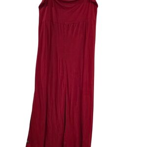 Elegant Red Sleeveless Dress